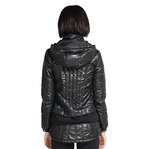 2021 new arrival winter ladies  quilted square stripe fitness jacket workout style women's jacket