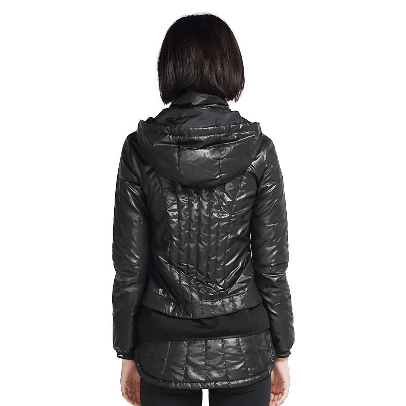 2021 new arrival winter ladies  quilted square stripe fitness jacket workout style women's jacket