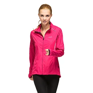 Wholesales women high quality running windbreaker  with logo  gym sport jacket for women