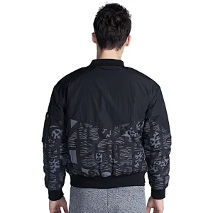 New fashion zip  printed men  light  jacket