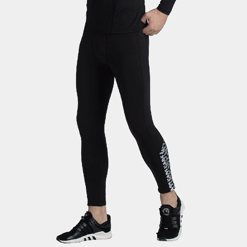 Men's control tech thermal full-length tights Quick-Dry leggings jogging pants