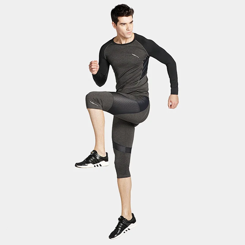 2020 New Breathable Quickdry Mens sports Long Sleeve GYM t shirts