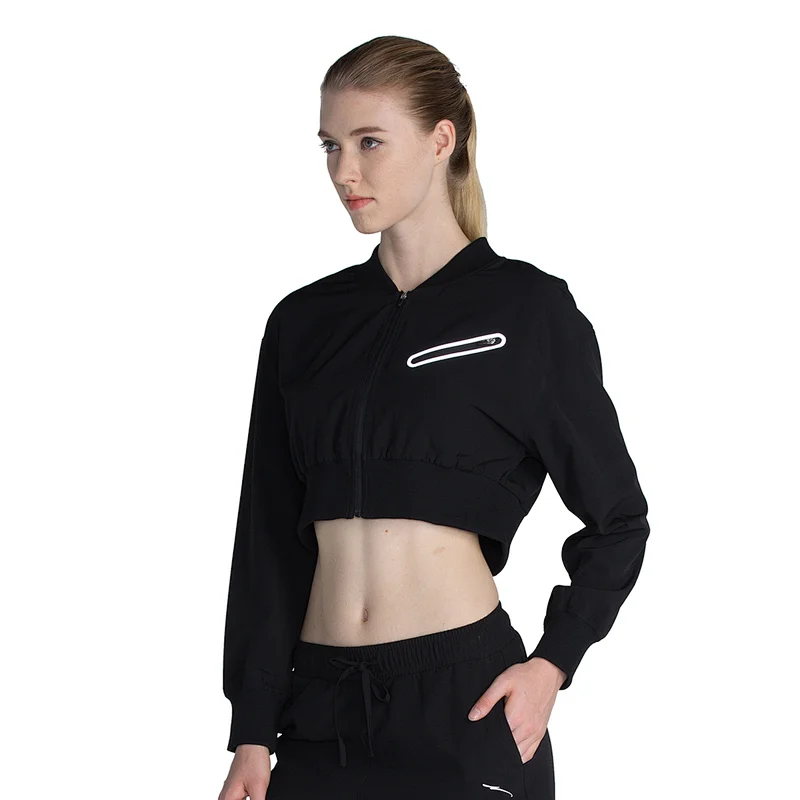 2021 new arrival women's  vitality streetsports fitness running casual fashion sexy short jacket