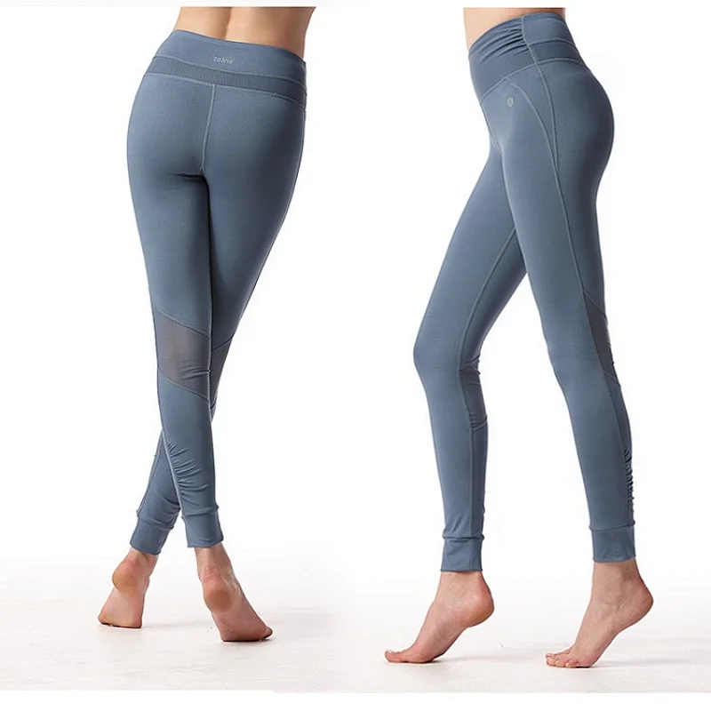 Wholesales spandex mesh compression workout breathable high waist leggings fitness yoga wear womens