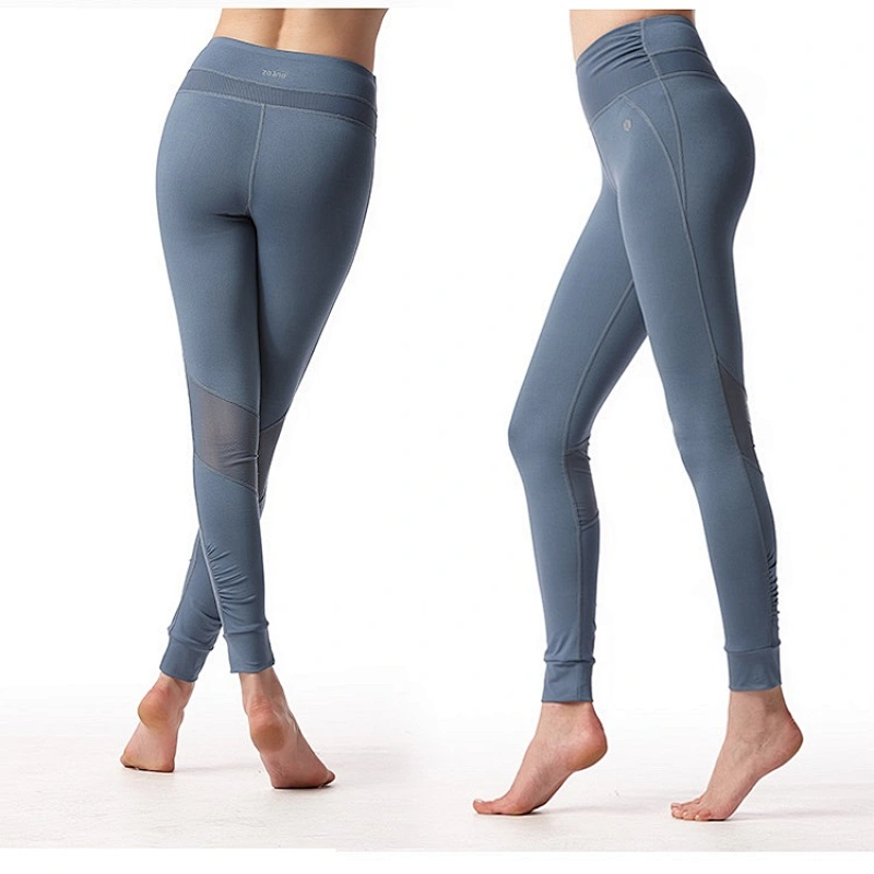 Wholesales spandex mesh compression workout breathable high waist leggings fitness yoga wear womens