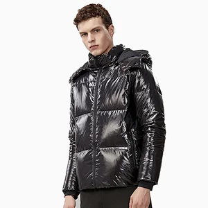 High Quality Fashion Shiny Winter Coat Men Puffer Down Jacket