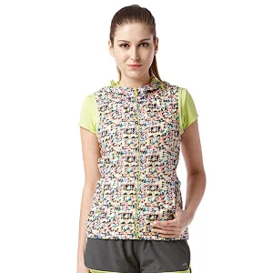 Custom Best selling Ladies Vest with hood sublimation print fitness Sportswear Jacket