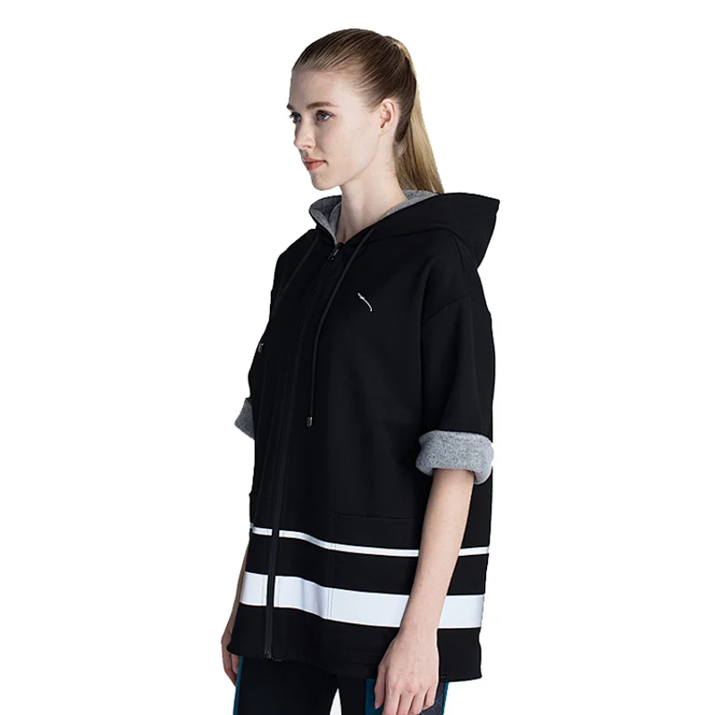 Women logo modest zipper tracksuit sports hoody wholesale velour jacket