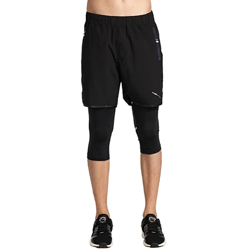 Custom men's stretch outdoor quick dry track pants jogger sweat shorts