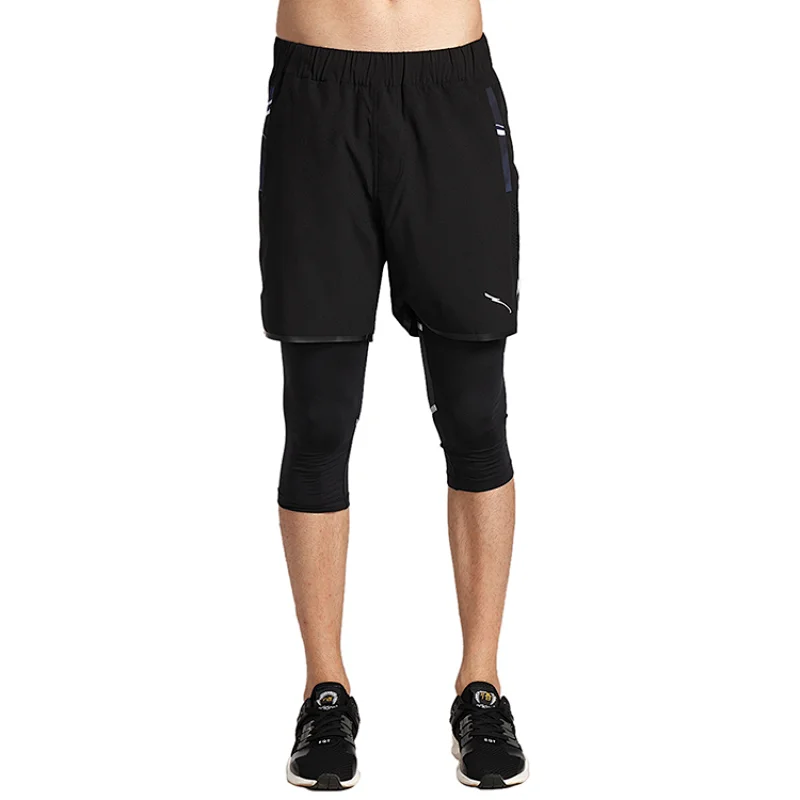 Custom men's stretch outdoor quick dry track pants jogger sweat shorts