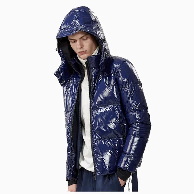 High Quality Fashion Shiny Winter Coat Men Puffer Down Jacket
