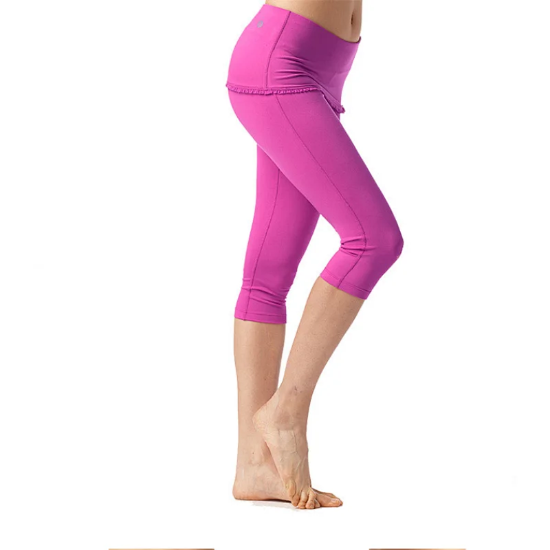 Wholesale summer filmy sportswear yoga pants with pockets tummy control