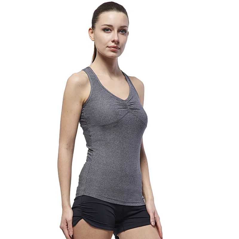 OEM factory basic high quality sweating gym dry fit tank tops for women