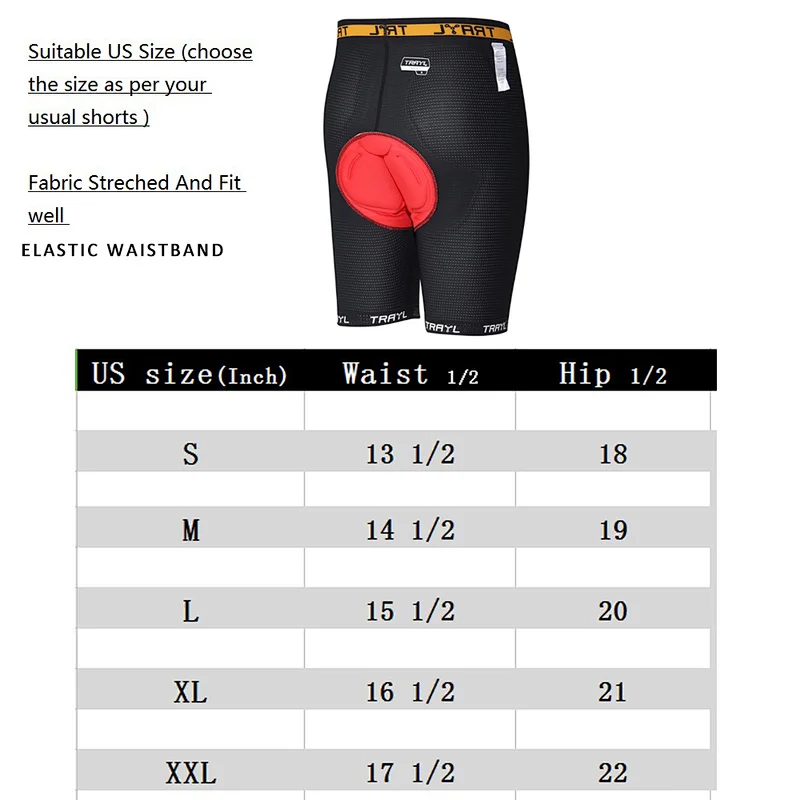 Breathable Mesh Quick Dry Gel Anti  Band 3D Padded Underwear Bike Bicycle Tights Men's Cycling Shorts