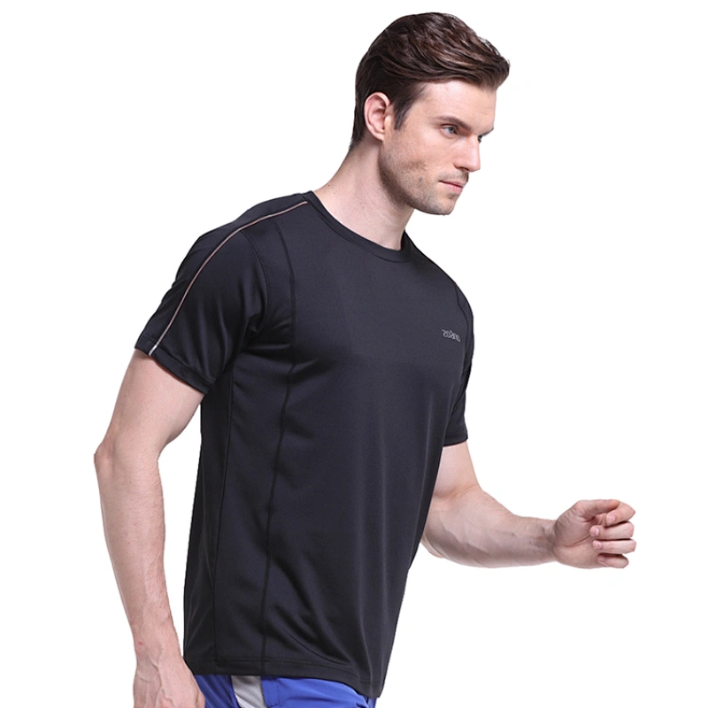 Mens Gym Tshirts With Custom Logo Muscle Fit T Shirt Black quick Dry  Running Gym Sports T Shirts For Men