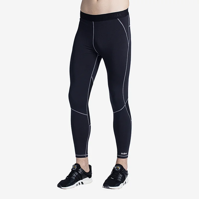 Mens Tummy Control Workout Running 4 Way Stretch seamless leggings with Pockets
