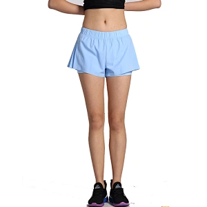 Women's 2 in 1 running Short  Yoga Wear Shorts Tight Fitness Workout Push Up Gym Shorts