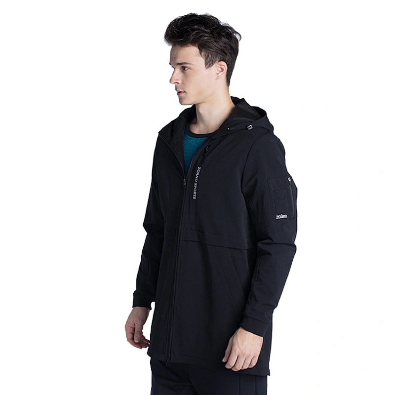 Fashion logo on sleeve new style mens' casual windbreaker jacket