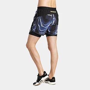 Men's custom design summer Yoga Running Athletic Shorts 2-in-1 Casual Jersey Shorts