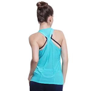 Wholesale popular camouflage vest light weight  breathable activewear women loosetransparent tank tops