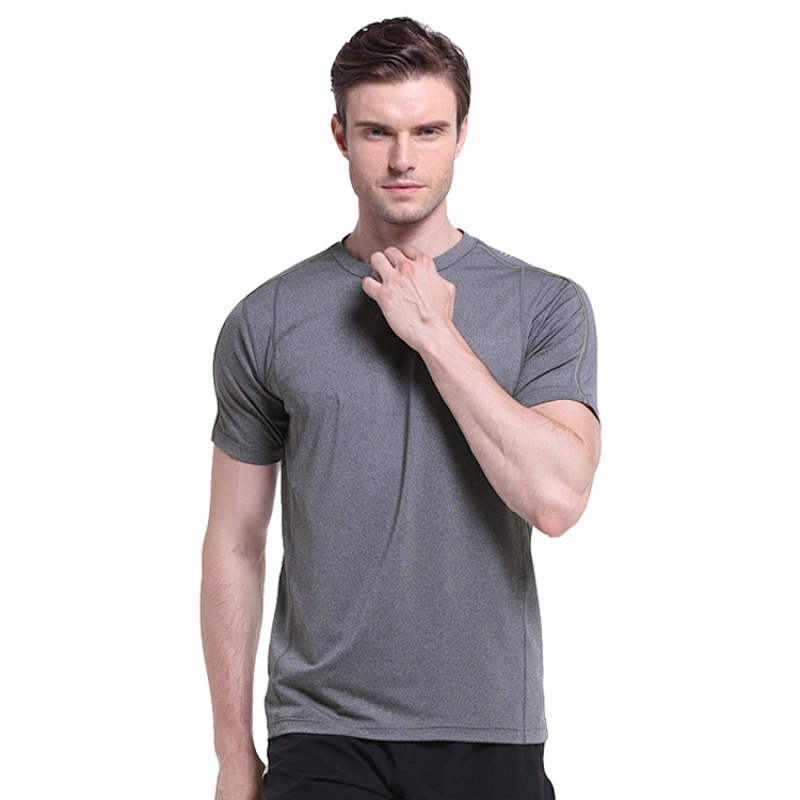 Wholesale Tee Men's Sports Wear T Shirt Mens  polyester sports shirt dry fit gym t shirt