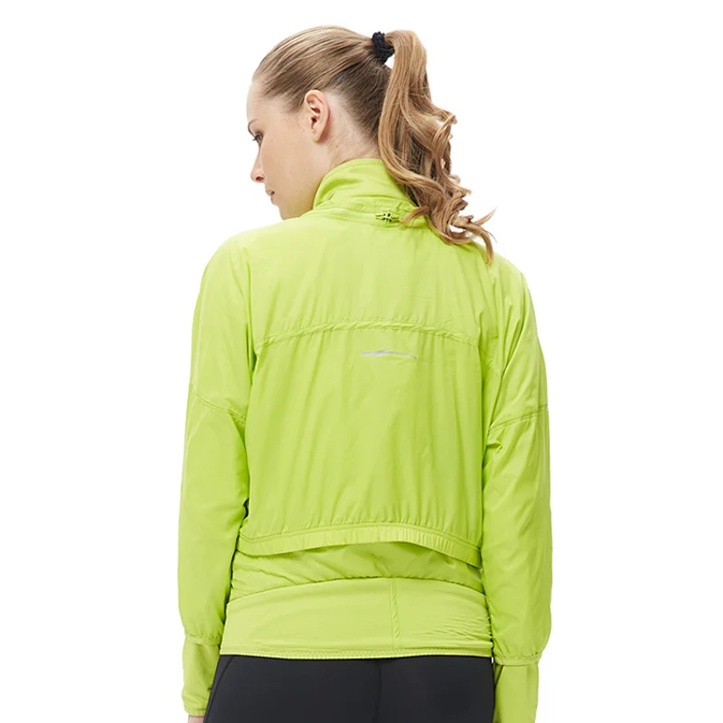 Custom colorblock sport running windbreaker jacket for women sportswear