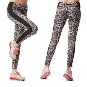 Wholesales dry fit custom logo workout sport tights print leggings women yoga pants fitness