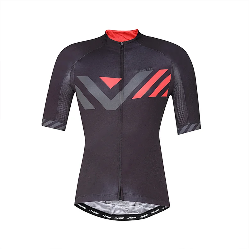 Custom design full zipped teamwear racing road bike sublimation riding shirts sportswear cycling jersey for men  with pockets