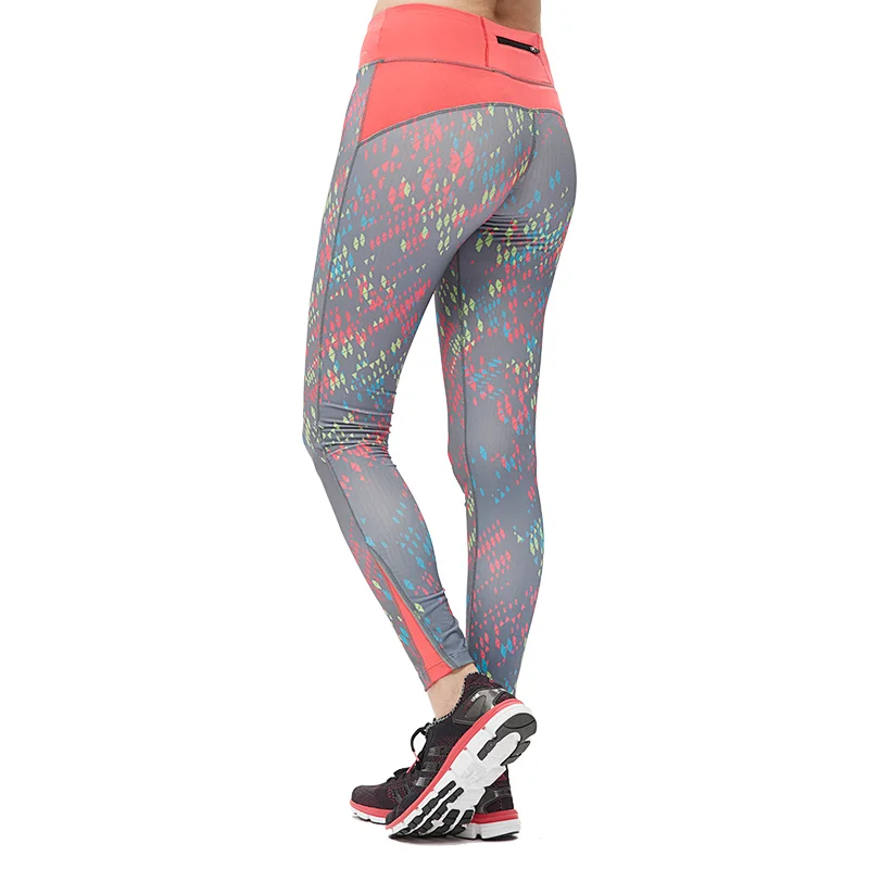 Wholesales workout fashion flower print pattern leggings fitness long yoga pants for women
