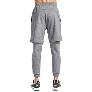 mens sport 2 in 1 running gym quick dry pants slimming tight leggings sports fitness gym sportswear