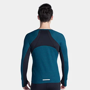 High Quality fitness workout clothing gym wear men long sleeve t shirt