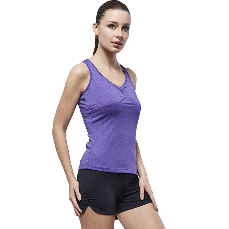 OEM factory basic high quality sweating gym dry fit tank tops for women