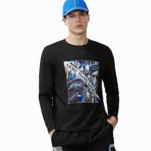 2020 New design casual printed T Shirt Long Sleeve High Quality running fitness Wholesale T Shirt