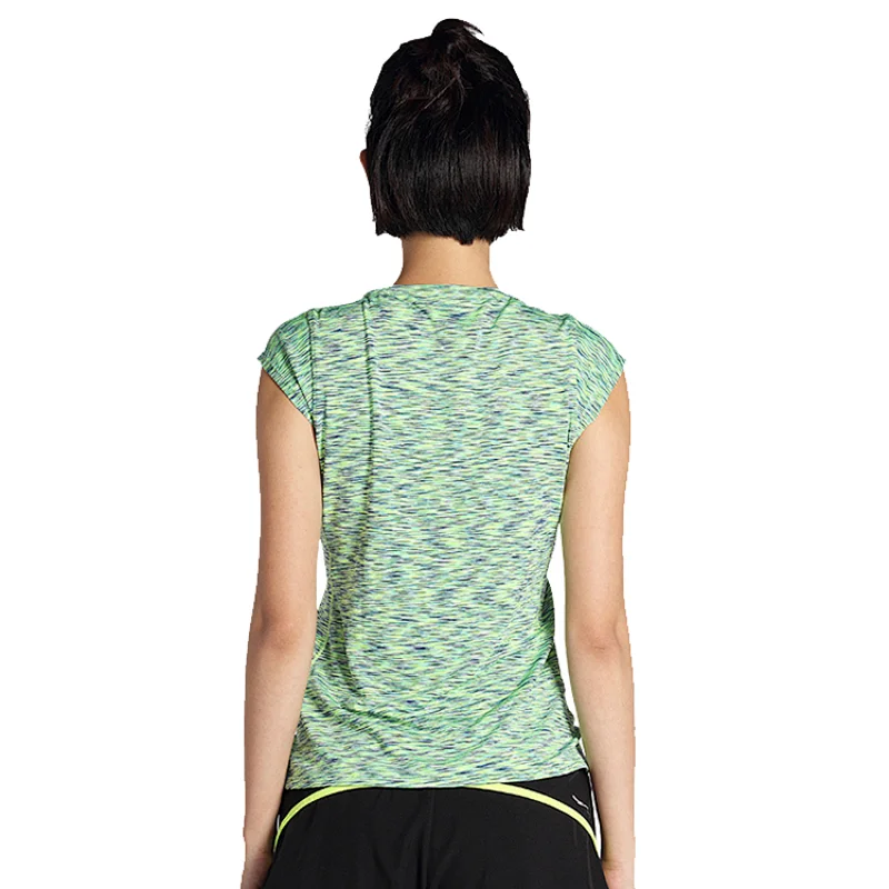 Women slim fit t shirts on promotion sportswear dry fit running fitness activewear