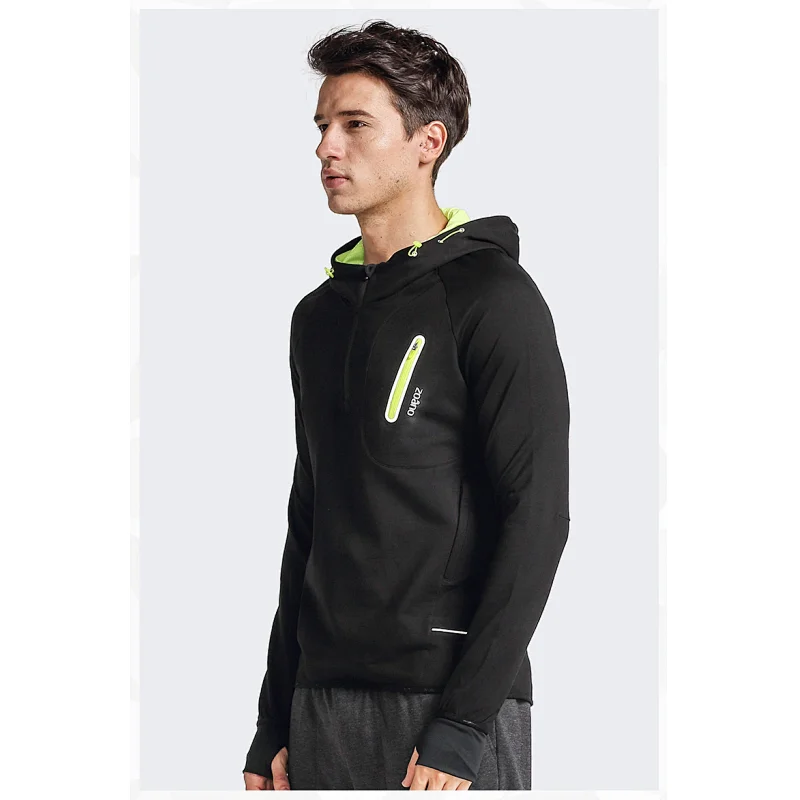 Wholesale fashion casual zipped men  hoodie sweatshirt