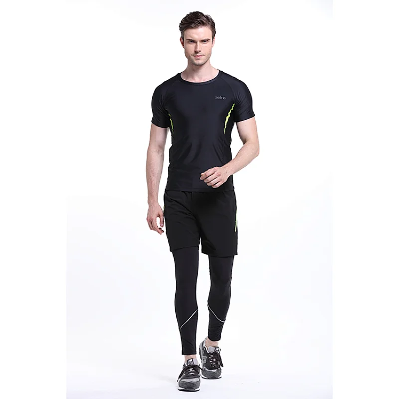 Wholesales custom logo workout sport tights print  yoga pants OEM FACTORY Wholesale Gym Wear Leggings Men's Custom Logo Printed