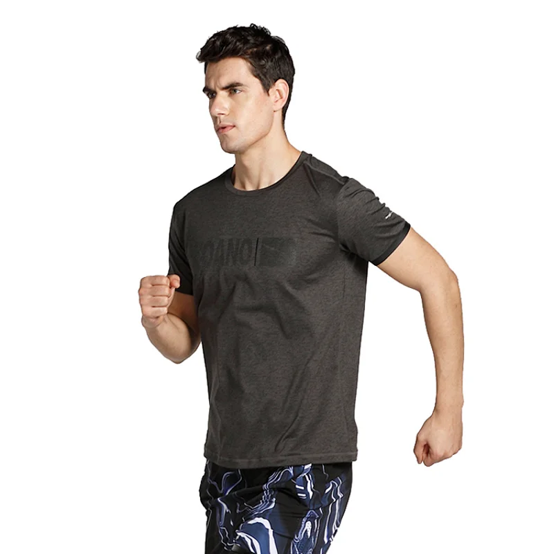 Hot sale printing mens sports smooth polyester t shirt sport t-shirt