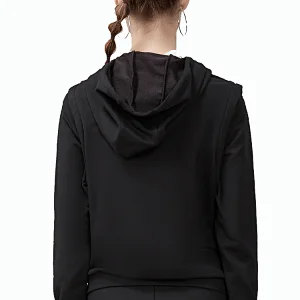 Wholesale OEM Red Fitted Sweatsuit Tracksuit Zipper Hooded Jogging Women Jogger jacket