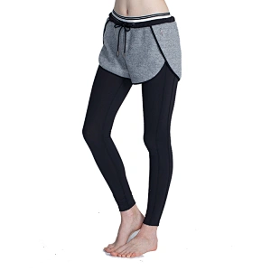 Custom personalised 2 in 1 workout sport active shorts double layer leggings fitness apparel sets for women