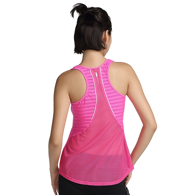 Women  hot sale fitness running sportswear  breathable compression yoga  active wear tank top Custom logo designed tank topwoman