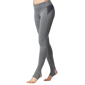 Customized oem  summer fashion  Stirrup Trousers  foot tights sport workout  grey tights women yoga leggings