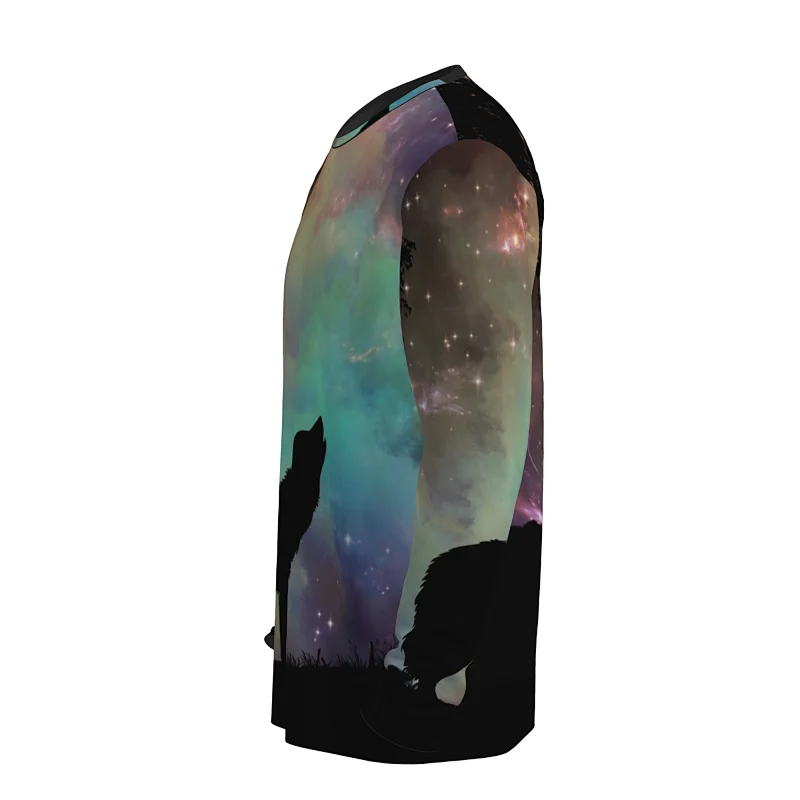 High quality sport long sleeve T-shirt  running yoga O neck breathable slim fit sublimation t shirt