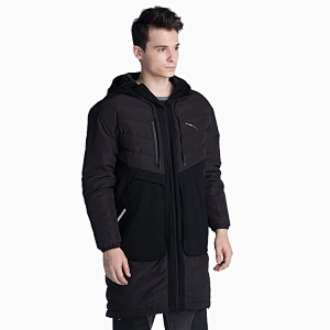 High quality quilted jacket duck down men jacket in stock  Long warm and windproof in autumn  winter Stitching and plush