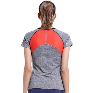 Cheap Wholesale Promotional Gym Sports Wear Womens Sports Thin Cropped womens t shirts