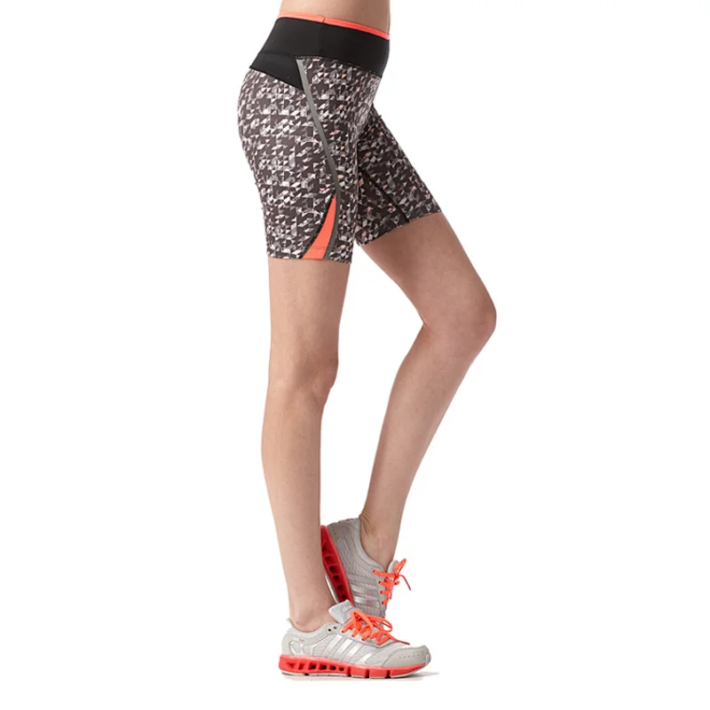 women high quality compression high waist printed camo shorts Hot Sell Women Sports Wear Short Great Stretch Yoga Shorts