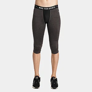 Men's power flex tummy control core compression tight gym pants