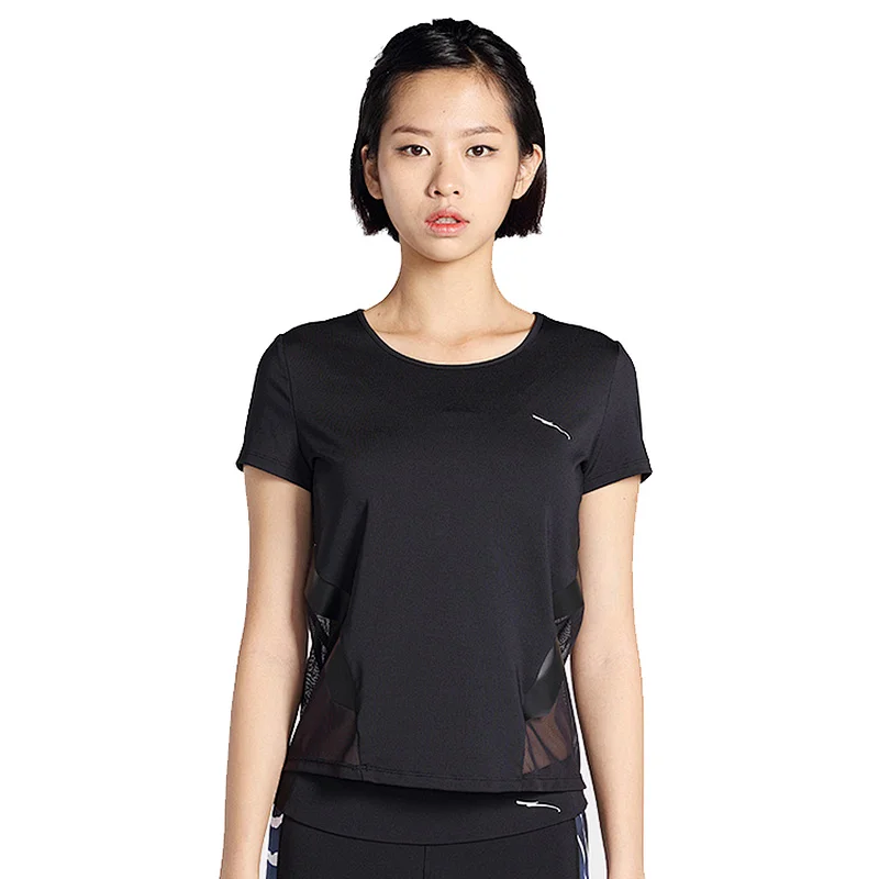 Dry Quick Short Sleeve Gym Round Neck Women's Slim Fit Sport T-shirt  sport Custom printing women workout t shirt