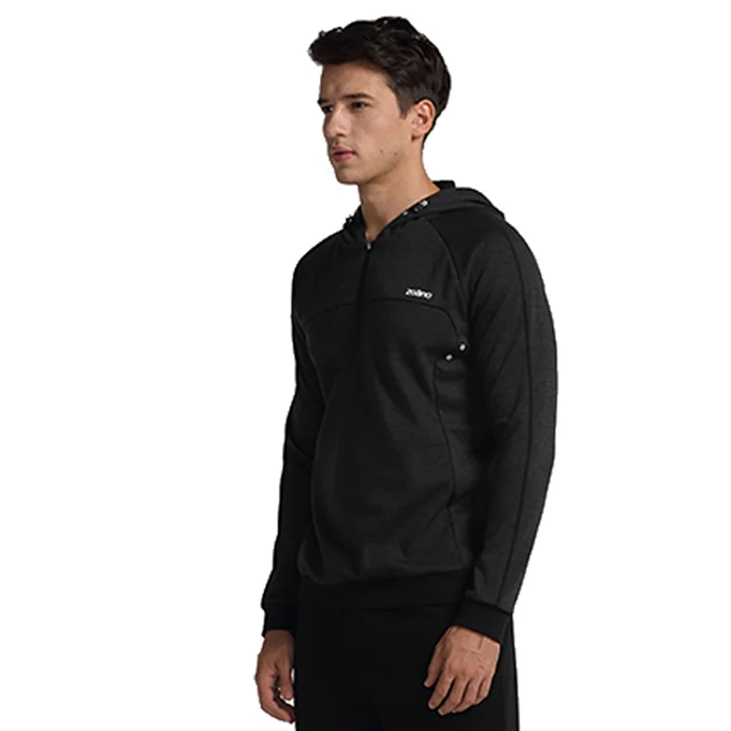 Men sport tops polyester loose 1/4 pullover Pullover t-shirt Sweat Hoodies