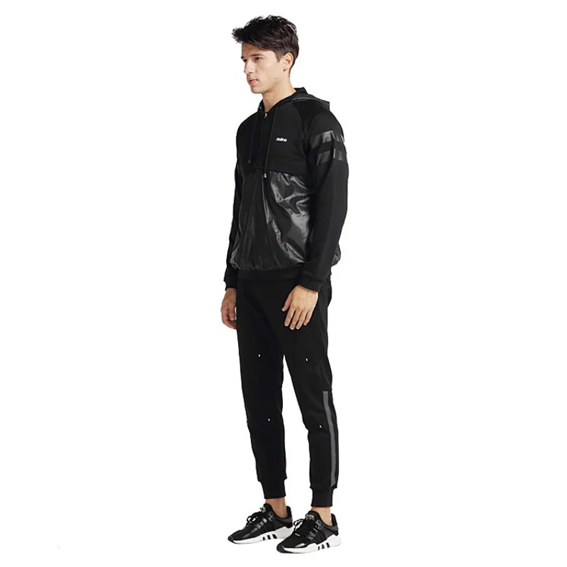 Fashion casual fit pattern mixmatch warm outdoor sportswear pullover  softshell men hoody sweater with half zip