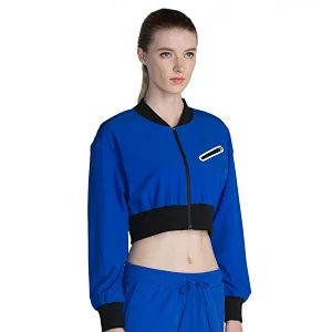 2021 new arrival women's  vitality streetsports fitness running casual fashion sexy short jacket